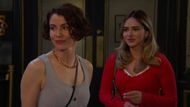 Sarah (Linsey Godfrey) saw something that put a damper on her night out. \Image: Peacock